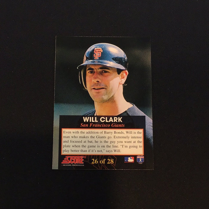 1993 Score Franchise #26 Will Clark