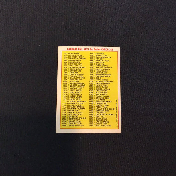 1986 Topps Garbage Pail Kids #86a Horsey Henry