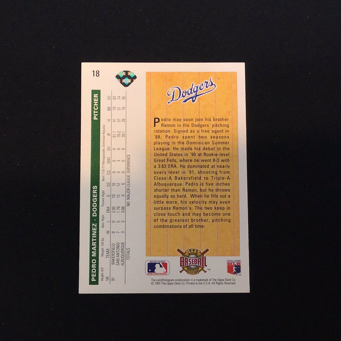 1992 Upper Deck #18 Pedro Martinez
