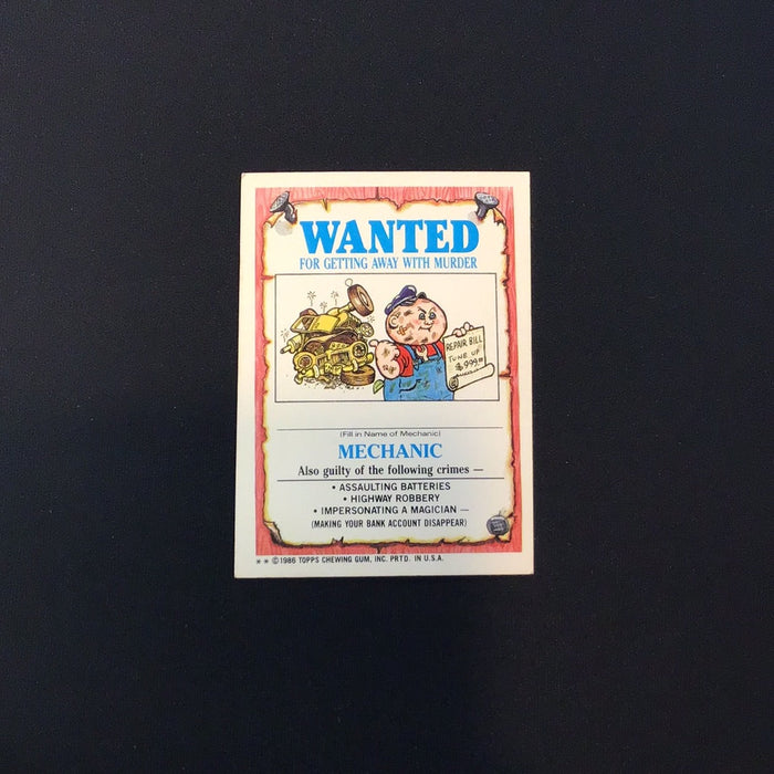 1986 Topps Garbage Pail Kids #160b Formalde Heidi