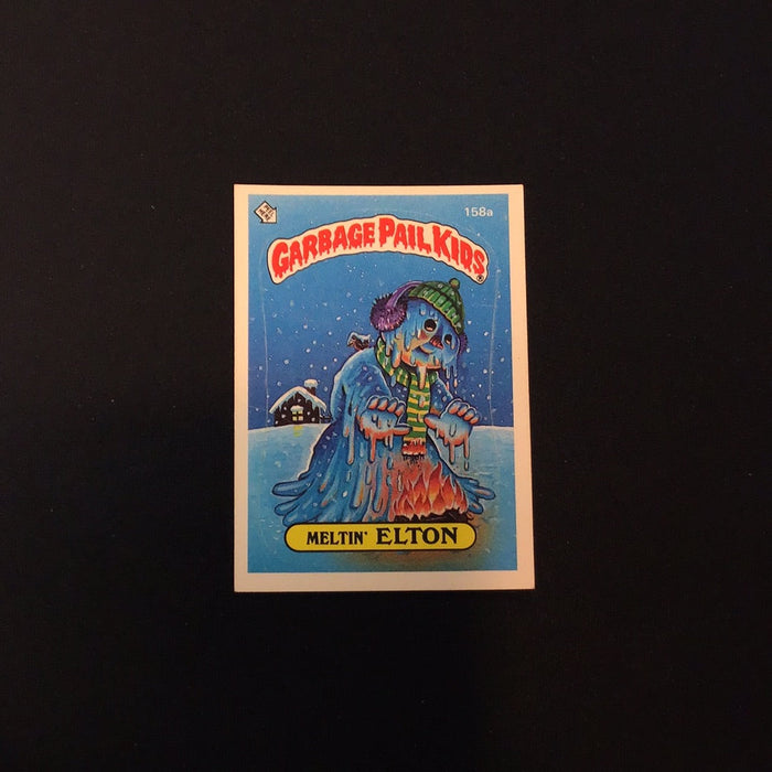 1986 Topps Garbage Pail Kids #158a Meltin' Elton