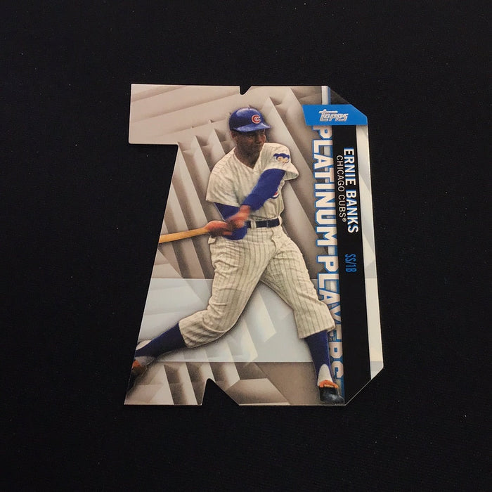 2021 Topps Platinum Players Die Cuts Blue #PDC24 Ernie Banks