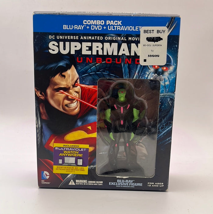 Superman Unbound Blu Ray (With Figure)