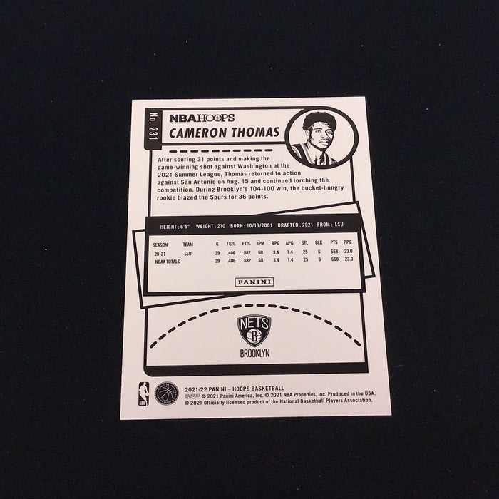 2021-22 Hoops Teal Explosion #231 Cameron Thomas