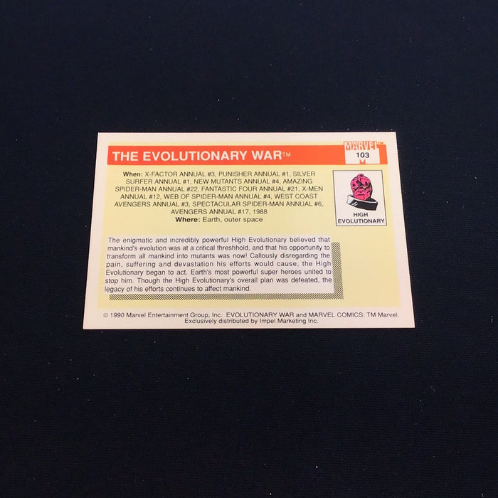 1990 Impel Marvel Universe I #103 Evolutionary War