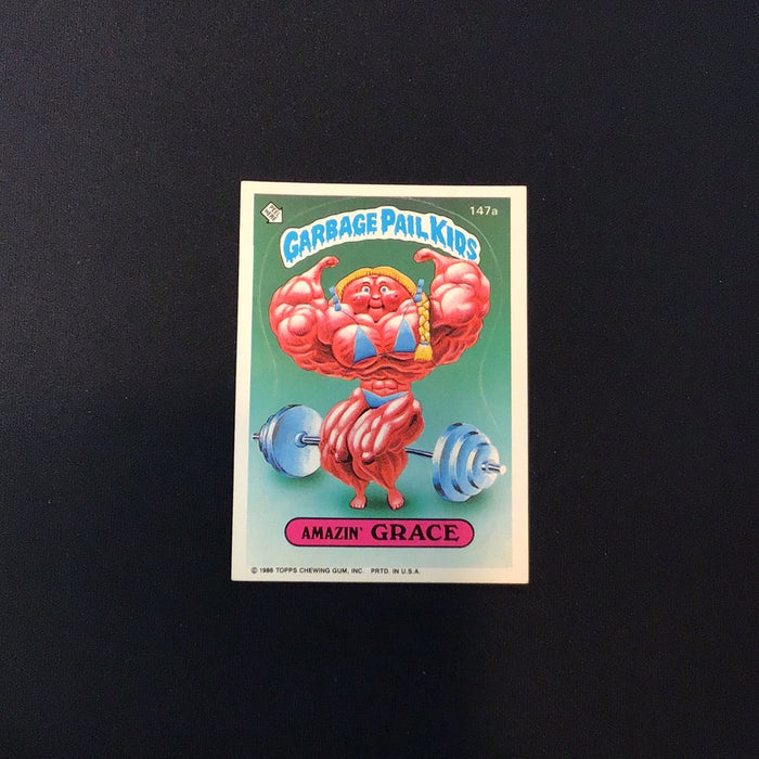 1986 Topps Garbage Pail Kids #147a Amazin' Grace