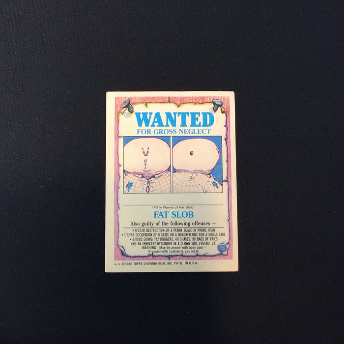 1986 Topps Garbage Pail Kids #159b Kitty Litter