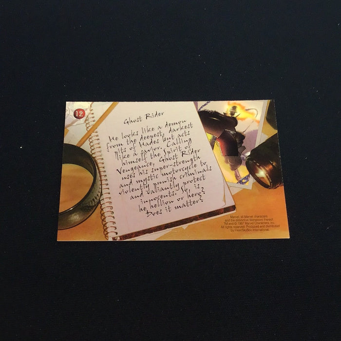 1997 Fleer SkyBox Marvel Premium QFX #12 Ghost Rider