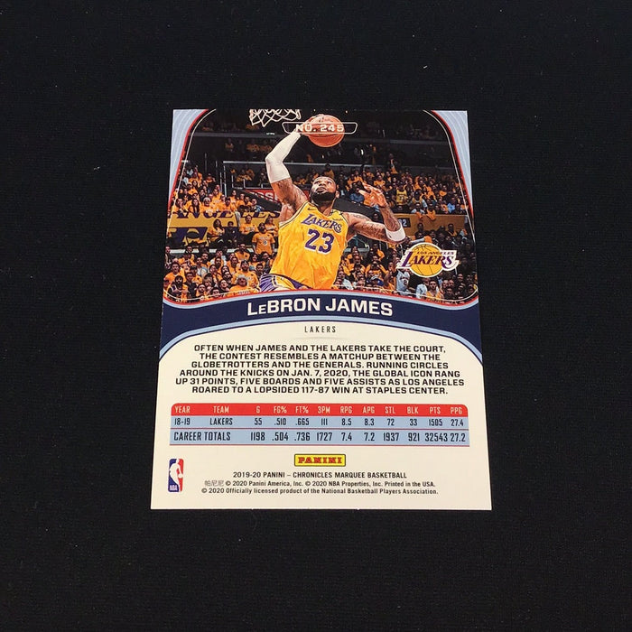 2019-20 Panini Chronicles #245 LeBron James/Marquee