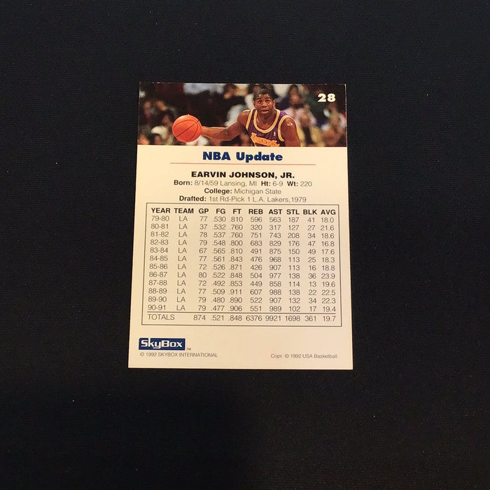 1992 SkyBox USA #28 Magic Johnson/NBA Update