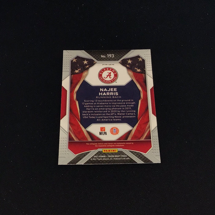 2021 Panini Prizm Draft Picks Prizms Green #193 Najee Harris AA