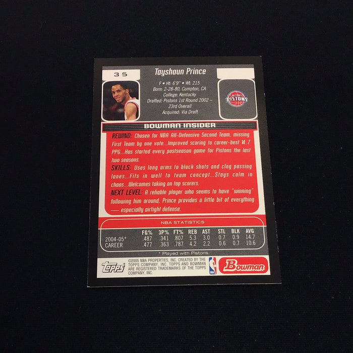 2005-06 Bowman #35 Tayshaun Prince