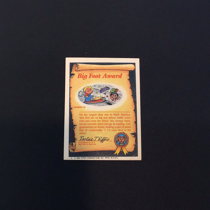 1985 Topps Garbage Pail Kids #63a Spacey Stacy