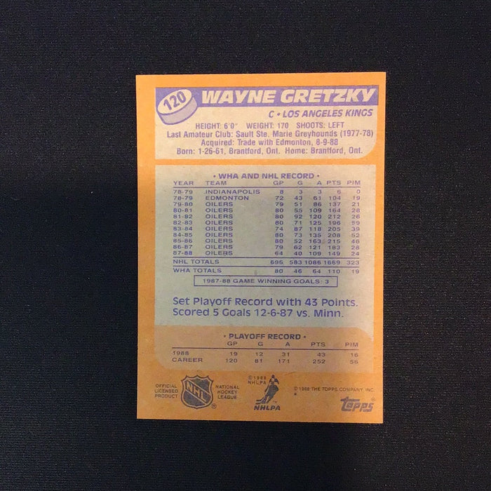 1988-89 Topps #120 Wayne Gretzky Sweater