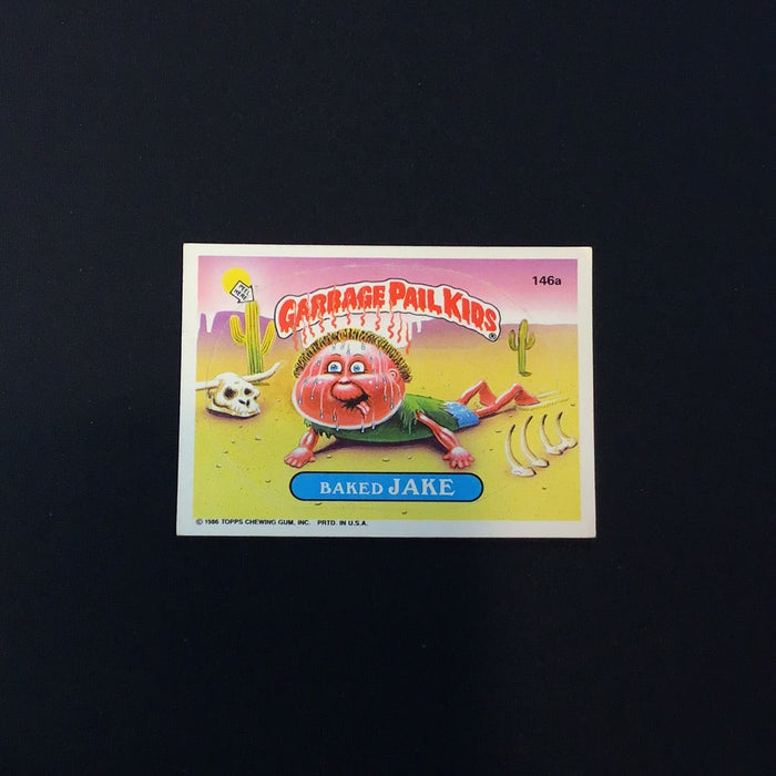1986 Topps Garbage Pail Kids #146a Baked Jake
