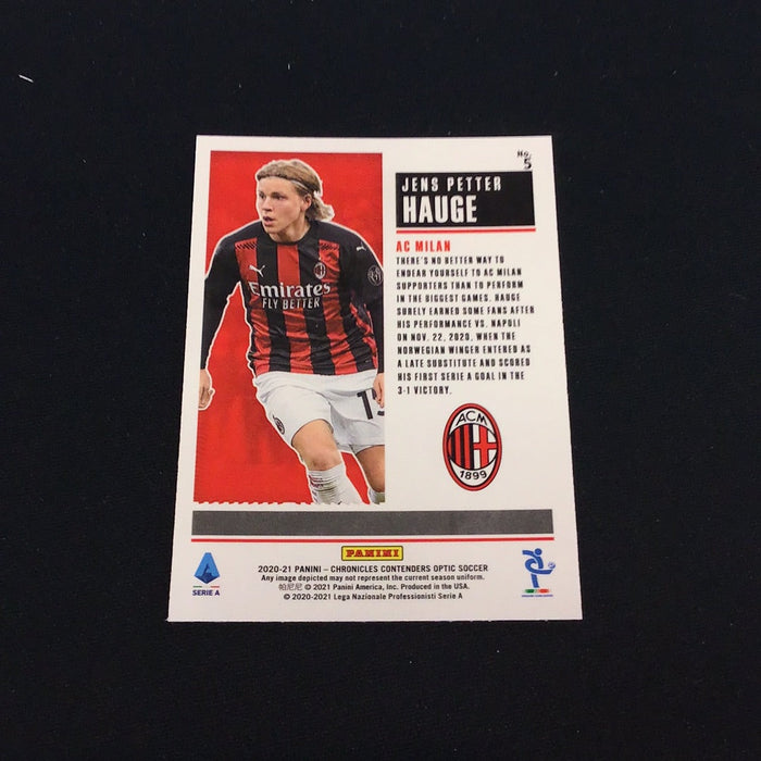 2020-21 Panini Contenders Rookie Ticket Serie A Silver #5 Jens Petter Hauge