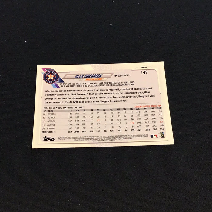 2021 Topps Chrome Pink Refractors #149 Alex Bregman