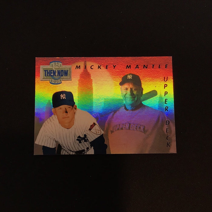 1993 Upper Deck Then And Now #TN17 Mickey Mantle