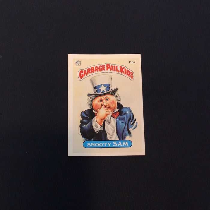 1986 Topps Garbage Pail Kids #110a Snooty Sam