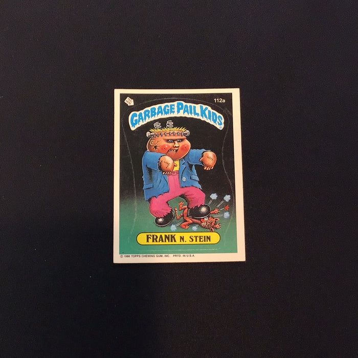 1986 Topps Garbage Pail Kids #112a Frank N. Stein