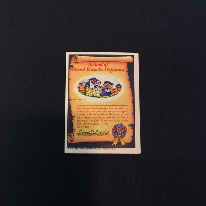 1985 Topps Garbage Pail Kids #51b Brett Sweat