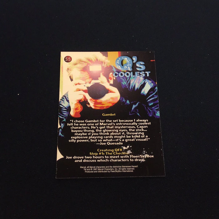 1997 Fleer SkyBox Marvel Premium QFX #55 Gambit