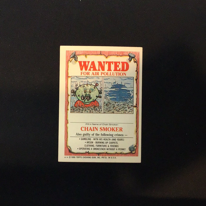 1986 Topps Garbage Pail Kids #135b Marty Gras