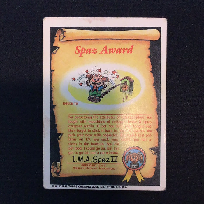 1985 Topps Garbage Pail Kids #42b Muggin' Megan