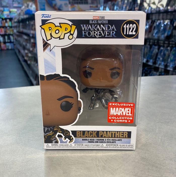 POP Marvel: Wakanda Forever-  Black Panther (Unmasked) [Marvel Collector Corps Excl]