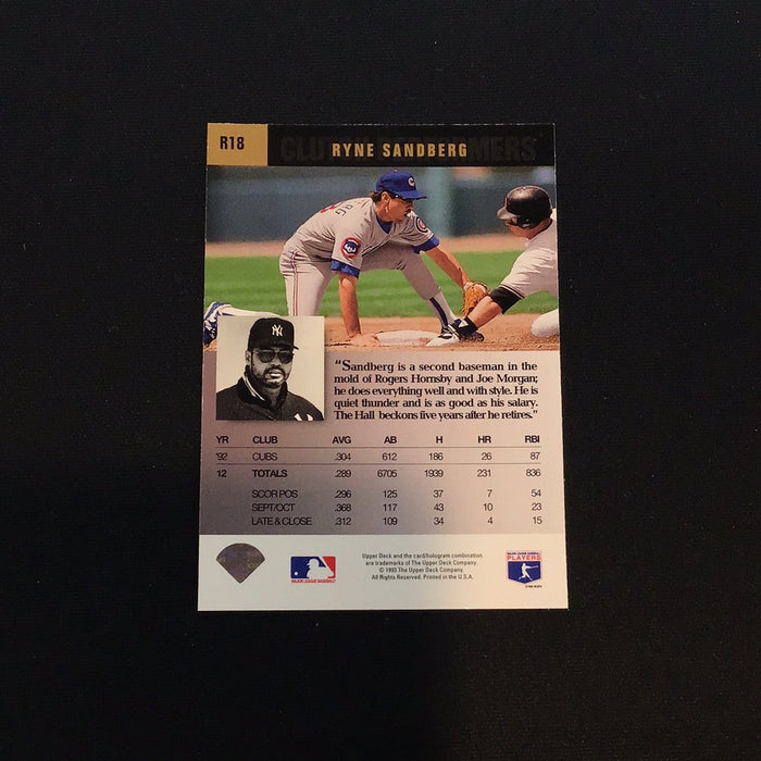 1993 Upper Deck Clutch Performers #R18 Ryne Sandberg