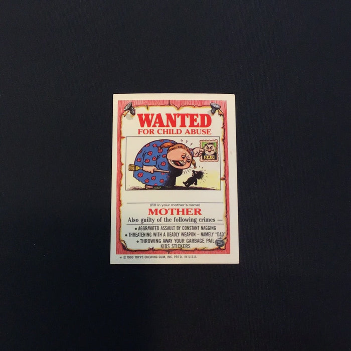 1986 Topps Garbage Pail Kids #97a Punchy Perry