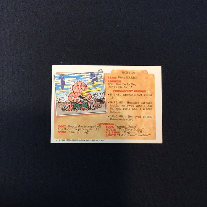 1986 Topps Garbage Pail Kids #167b Slayed Slade