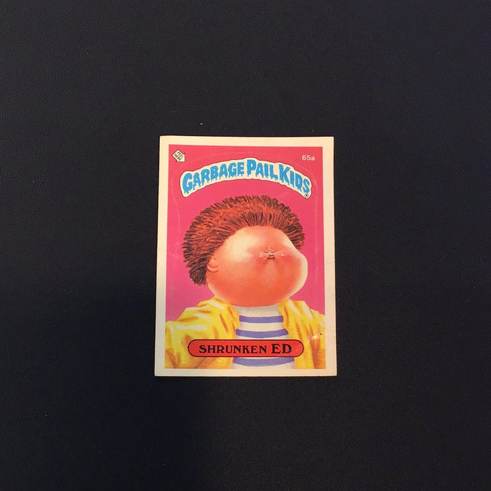 1985 Topps Garbage Pail Kids #65a Shrunken Ed
