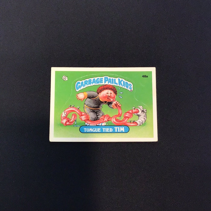 1985 Topps Garbage Pail Kids #48a Tongue Tied Tim
