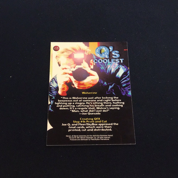 1997 Fleer SkyBox Marvel Premium QFX #63 Wolverine