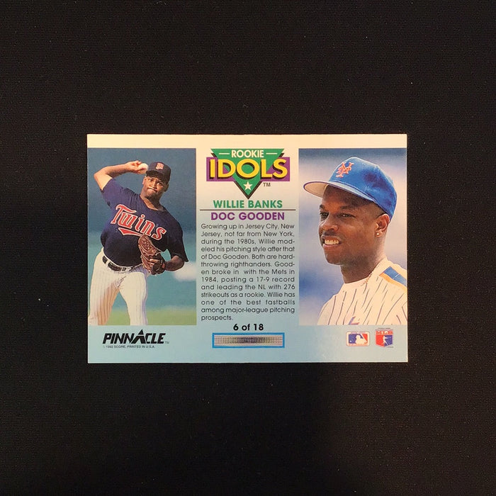 1992 Pinnacle Rookie Idols #6 Willie Banks/D.Gooden