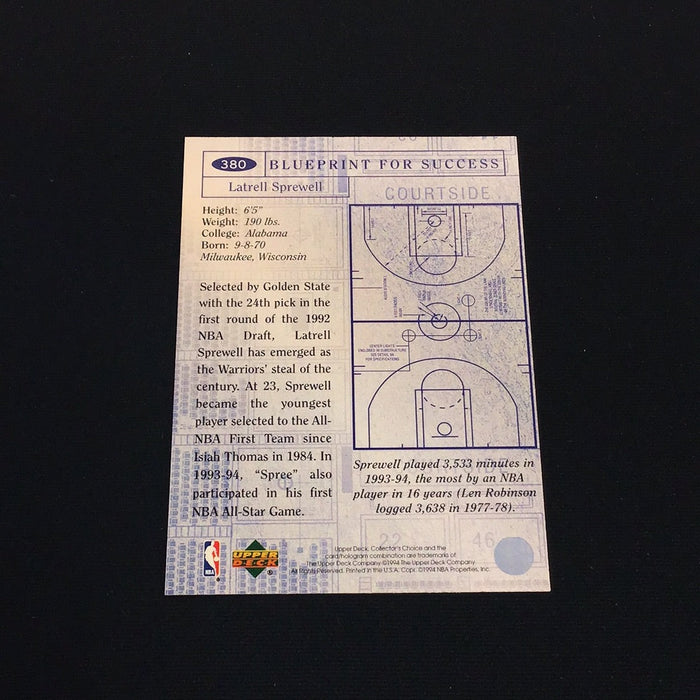 1994-95 Collector's Choice #380 Latrell Sprewell BP