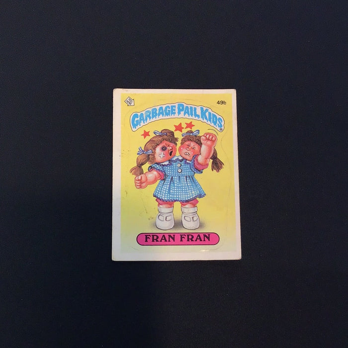 1985 Topps Garbage Pail Kids #49b Fran Fran