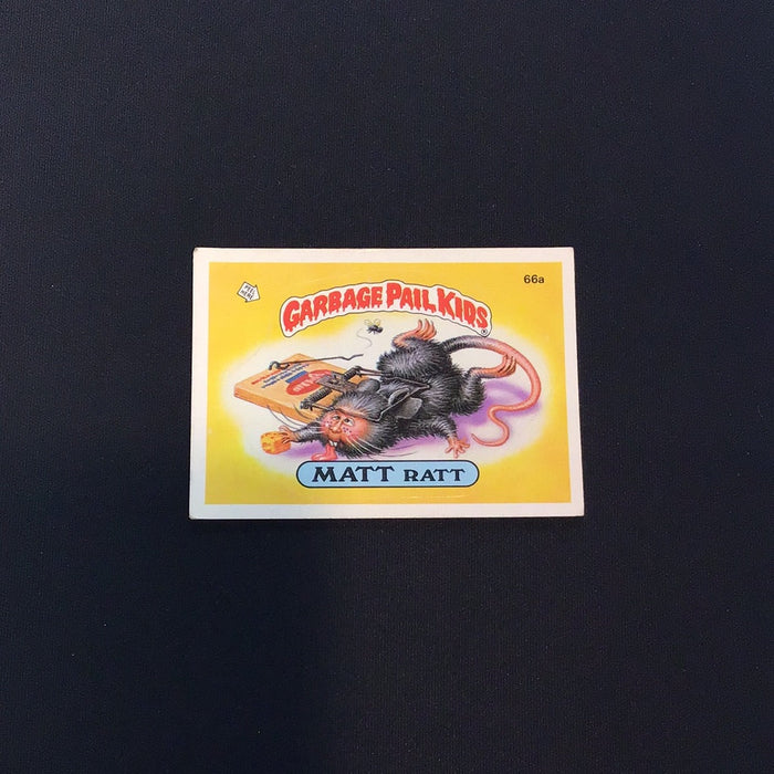 1985 Topps Garbage Pail Kids #66a Matt Ratt