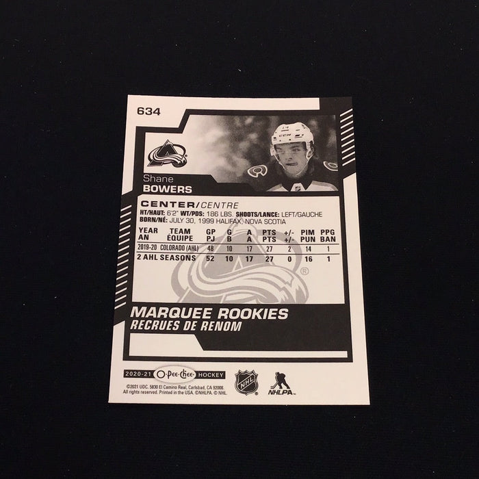 2020-21 O-Pee-Chee #634 Shane Bowers RC