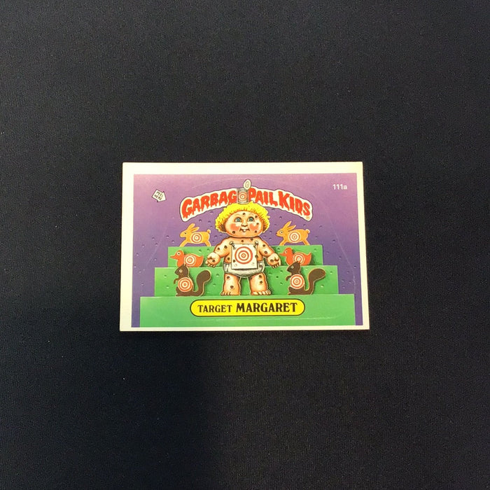 1986 Topps Garbage Pail Kids #111a Target Margaret