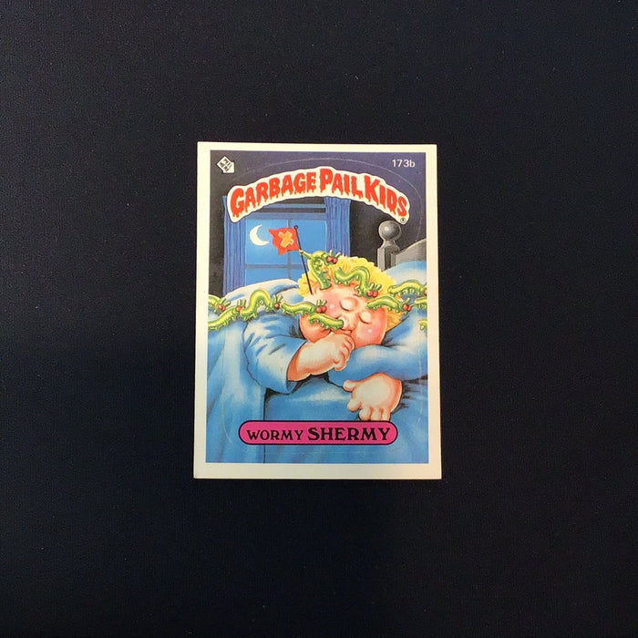 1986 Topps Garbage Pail Kids #173b Wormy Shermy