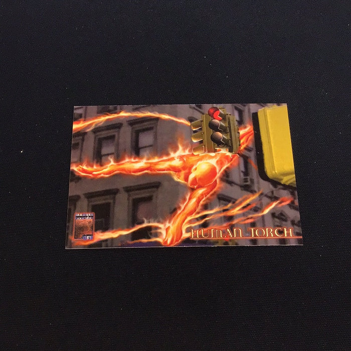 1997 Fleer SkyBox Marvel Premium QFX #15 Human Torch