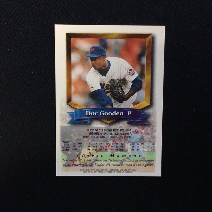 1994 Finest Refractors #82 Doc Gooden