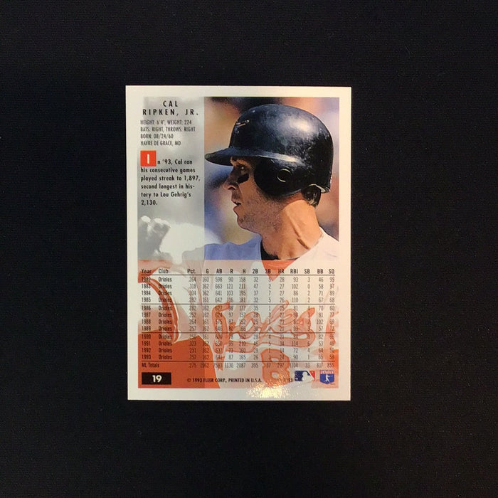 1994 Fleer #19 Cal Ripken Jr.