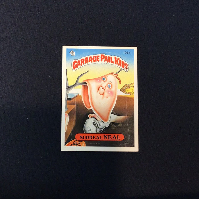 1986 Topps Garbage Pail Kids #196b Surreal Neal
