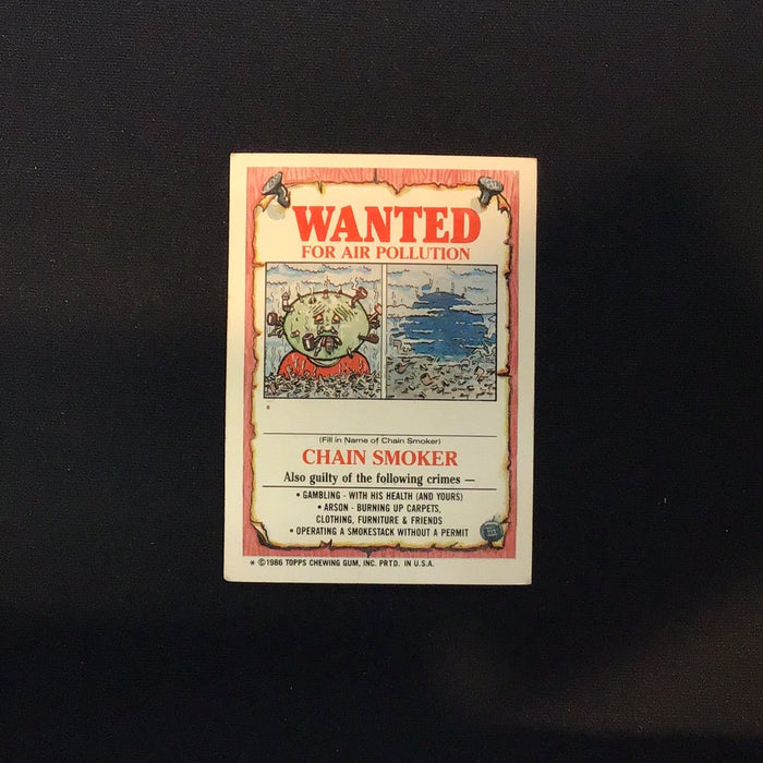 1986 Topps Garbage Pail Kids #135a Rock E. Horror