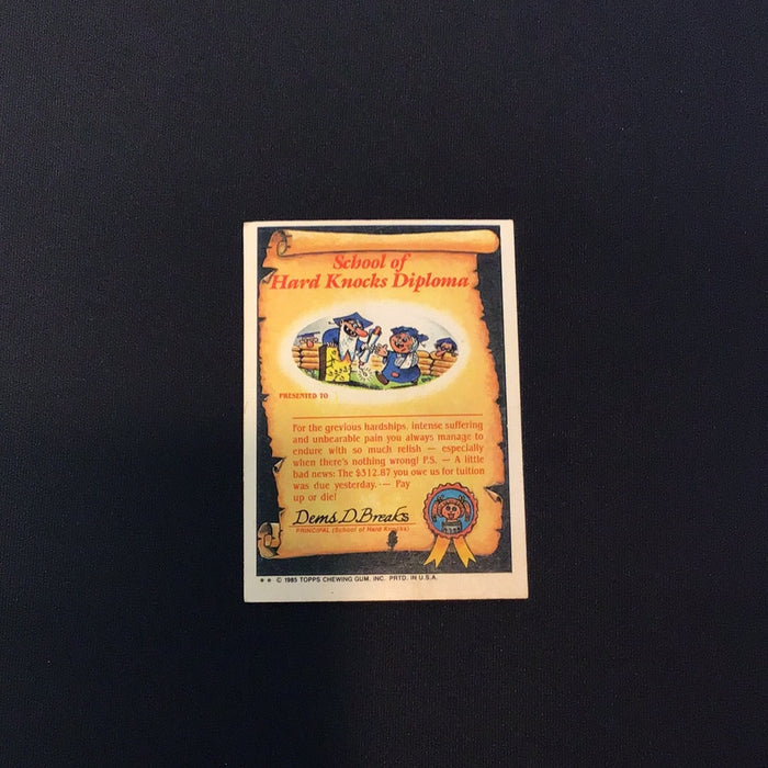 1985 Topps Garbage Pail Kids #49b Fran Fran