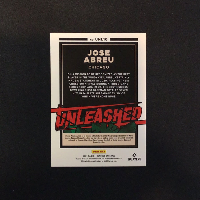 2021 Donruss Unleashed Diamond #10 Jose Abreu