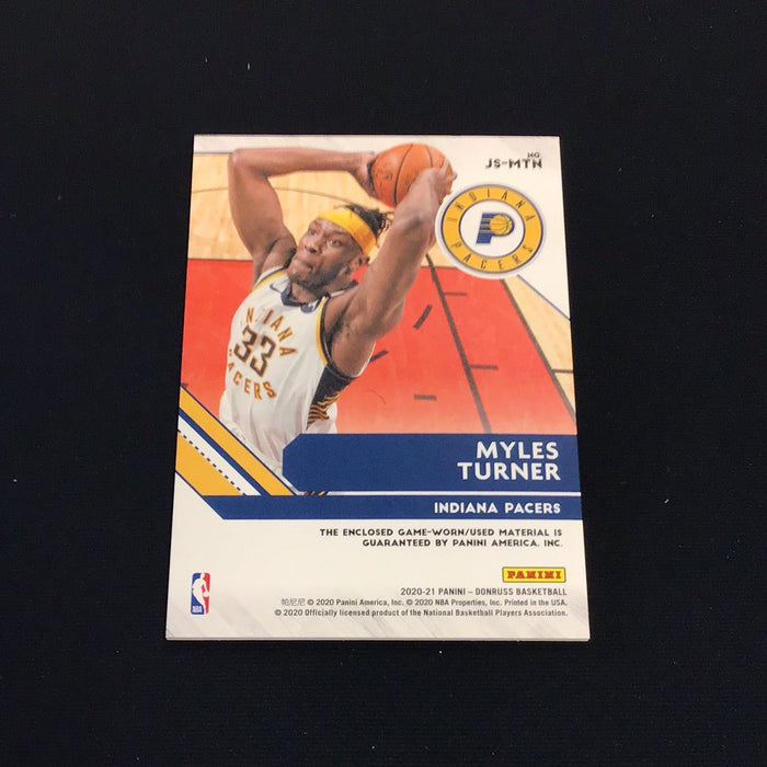 2020-21 Donruss Jersey Series #63 Myles Turner